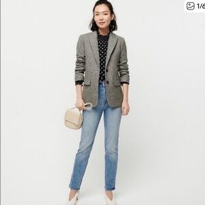 J. Crew Boyfriend Blazer - English Wool Herringbone - Size 6